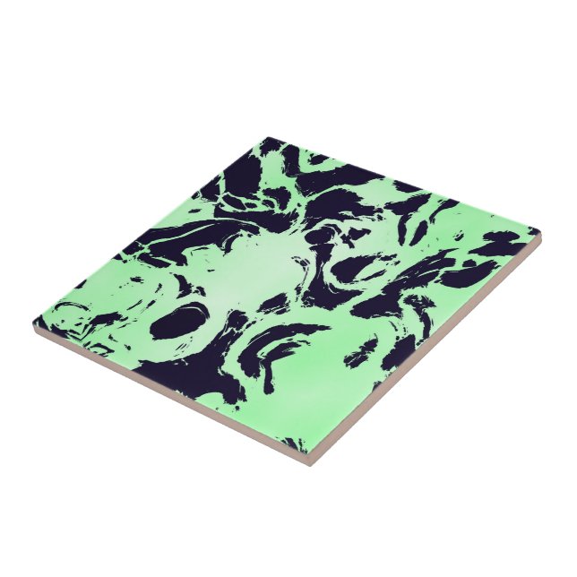 Grüner und blauer Marmor Fliese (Seite)