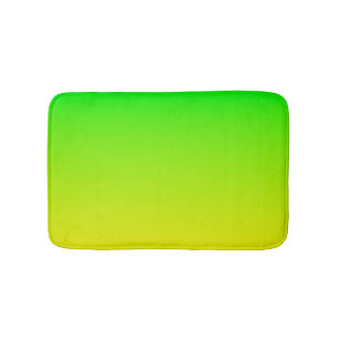 Grüner und gelber Neonverlauf Badematte