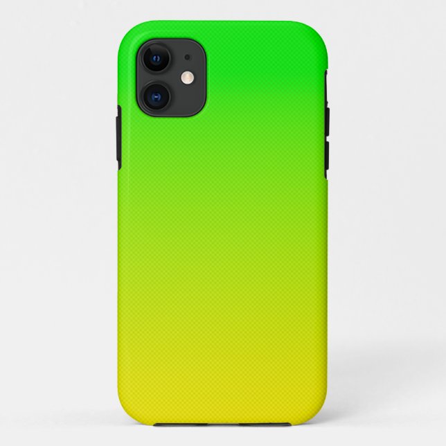 Grüner und gelber Neonverlauf Case-Mate iPhone Hülle (Rückseite)