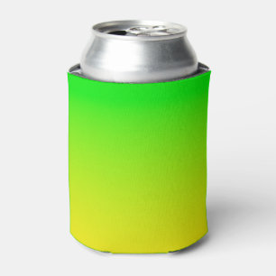 Grüner und gelber Neonverlauf Dosenkühler