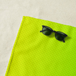Grüner und gelber Neonverlauf Strandtuch