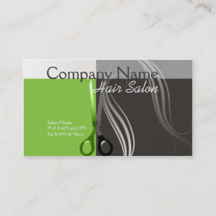 Grüner und grauer Entwurf der Visitenkarte