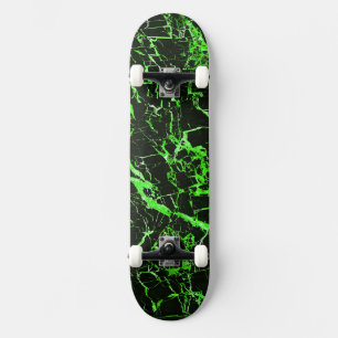 grüner und schwarzer Marmor (mit LKW und Rädern), Skateboard