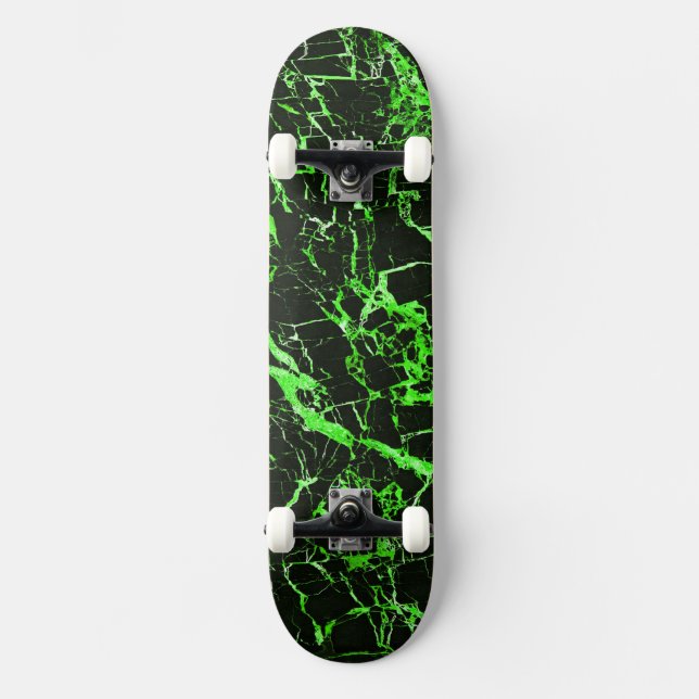 grüner und schwarzer Marmor (mit LKW und Rädern), Skateboard (Vorderseite)