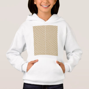 grüner und weißer Hintergrund mit kleinen Blätter Hoodie