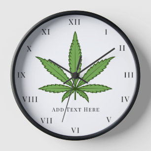 Grüner Unkraut Rauch Natur Floral Blumen Uhr