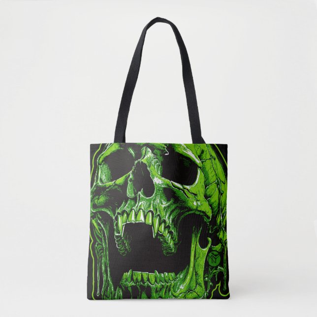 Grüner Vampirschädel (Vorderseite)