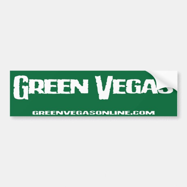 Grüner Vegas-Autoaufkleber Autoaufkleber (Vorne)
