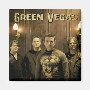 Grüner Vegas-Band-Foto-Magnet Magnet