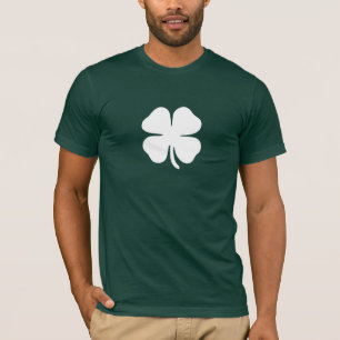 Grüner vierblättriger Kleeblatt Glücks-Irland T-Shirt