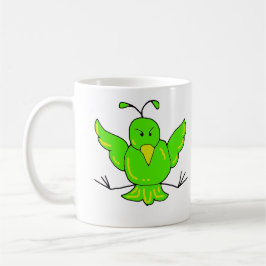 grüner Vogel, grüner Vogel Tasse