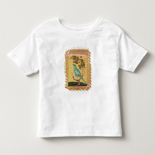 Grüner Vogel, Mughal (Gouache auf Papier) Kleinkind T-shirt (Vorderseite)