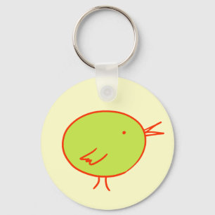 Grüner Vogel-Schlüsselanhänger Schlüsselanhänger