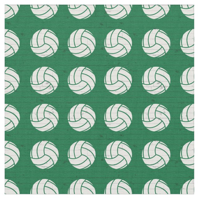 Grüner Volleyball-Holzfußboden Gemustert Stoff (Nahaufnahme)