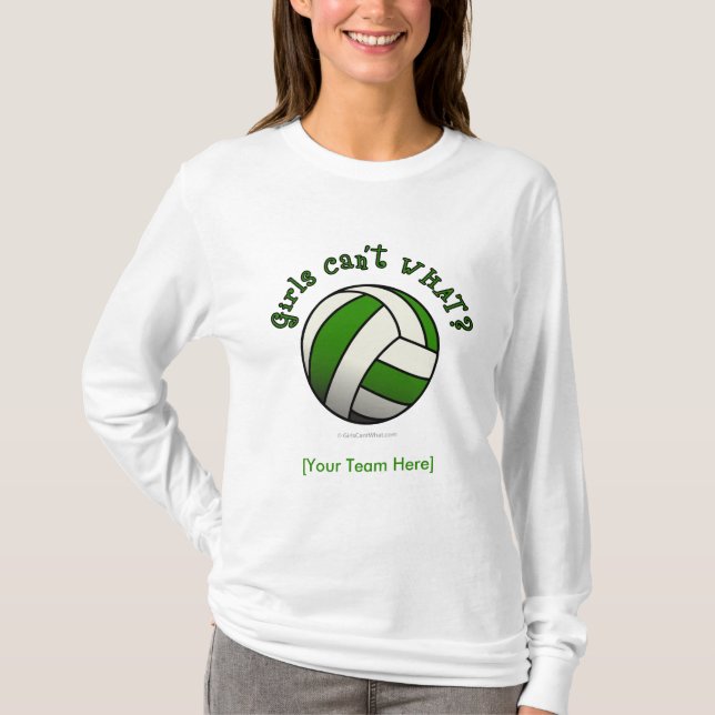 Grüner Volleyball T-Shirt (Vorderseite)