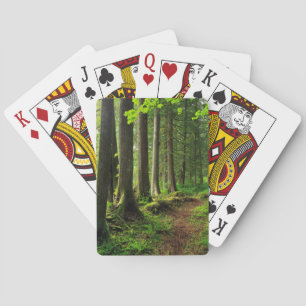 Grüner Waldweg landschaftlich Spielkarten