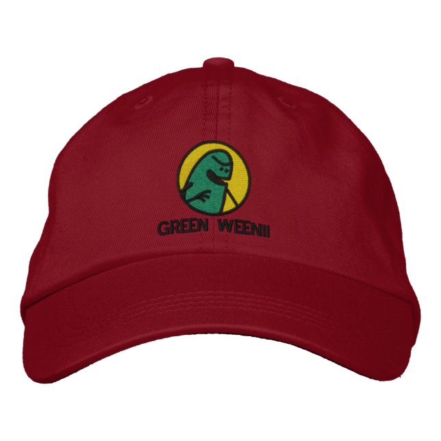 Grüner Weenii Logo Hut (Deluxe) (Vorderseite)