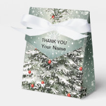 Grüner Weihnachtsbaum Bunte Ornamente Weißer Schne