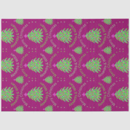 Grüner Weihnachtsbaum farbenfroher Urlaubsspass Seidenpapier