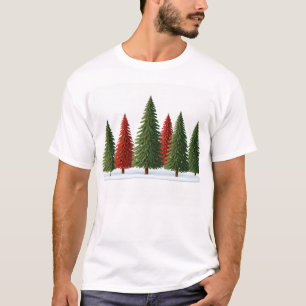 Grüner Weihnachtsbaum: Lieblicher Tag und besonder T-Shirt