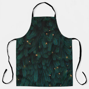 GRÜNER WEIHNACHTSBAUM MIT LICHTERN SCHÜRZE