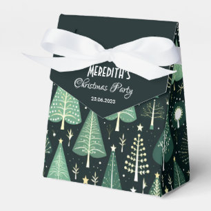 Grüner Weihnachtsbaum-Muster  Geschenkschachtel