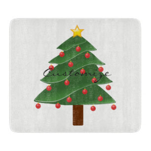 Grüner Weihnachtsbaum Thunder_Cove Schneidebrett