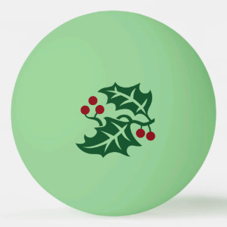 Grüner Weihnachtsurlaub und Weihnachtsfeiertag der Tischtennisball