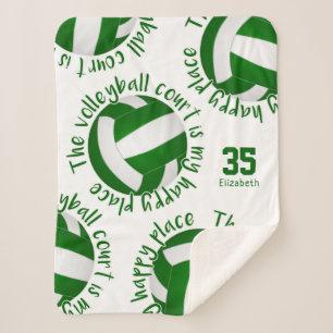 Grüner, weißer Volleyballplatz Sherpadecke