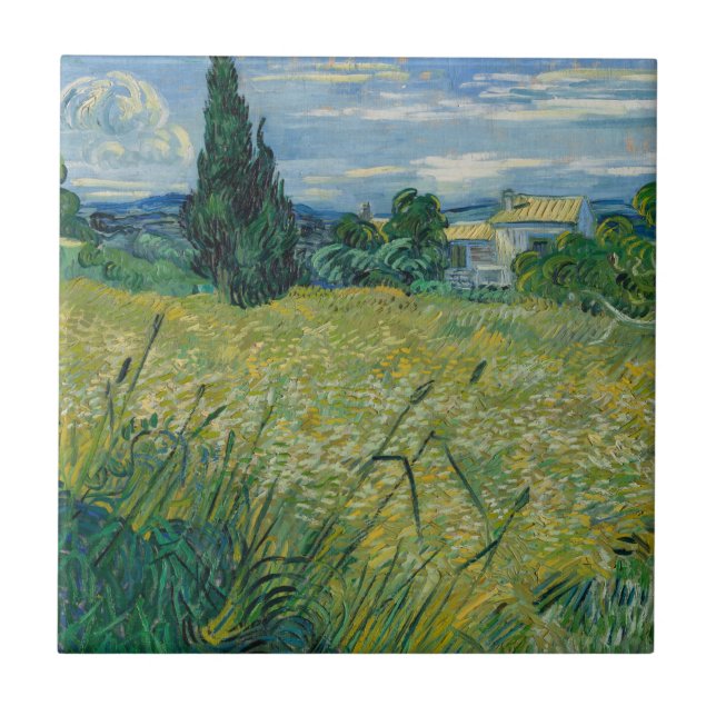 Grüner Weizen | 1889 Fliese (Vorderseite)