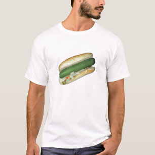 Grüner Würstchen-T - Shirt