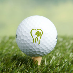 Grüner Zahnarzt   Lucky Teeth Golfball