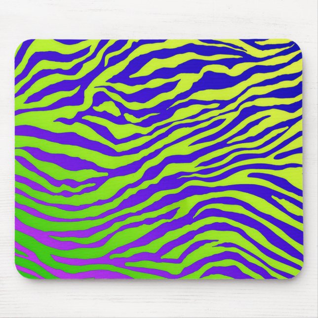 Grüner Zebra Mousepad (Vorne)