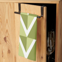 Grüner Zickzack Streifen