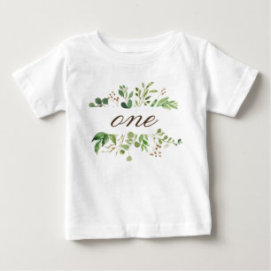 Grünes 1-jähriges Baby T-shirt