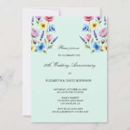 Grünes 50. Jubiläum Einladung