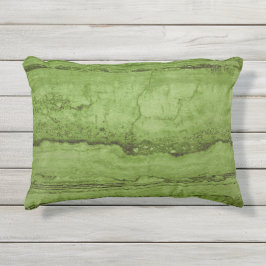 Grünes abstraktes Granitsteinmuster Kissen Für Draußen