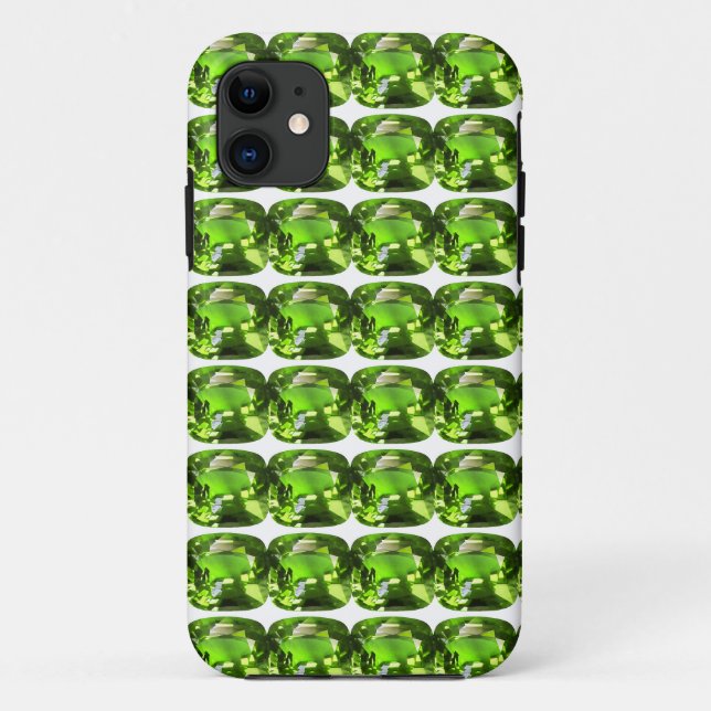Grünes Abstraktes Muster Case-Mate iPhone Hülle (Rückseite)