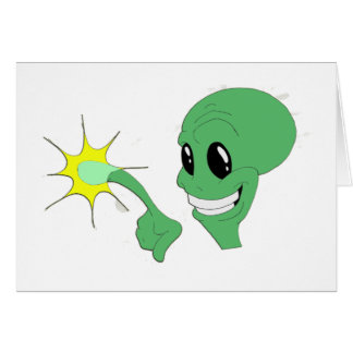 Grünes alien