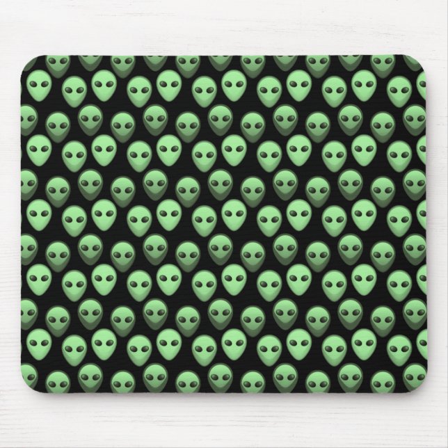 Grünes alien Mousepad (Vorne)