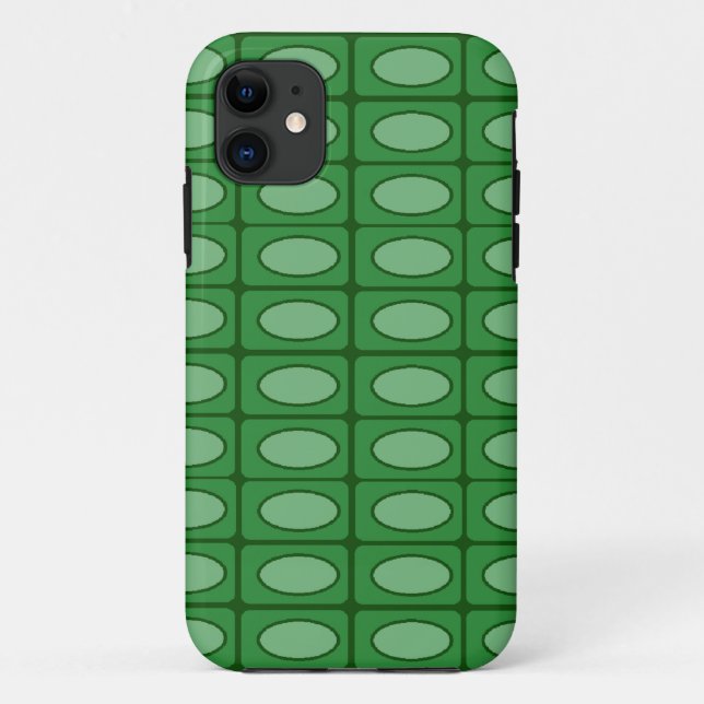 Grünes Alligator-Hautmuster Case-Mate iPhone Hülle (Rückseite)