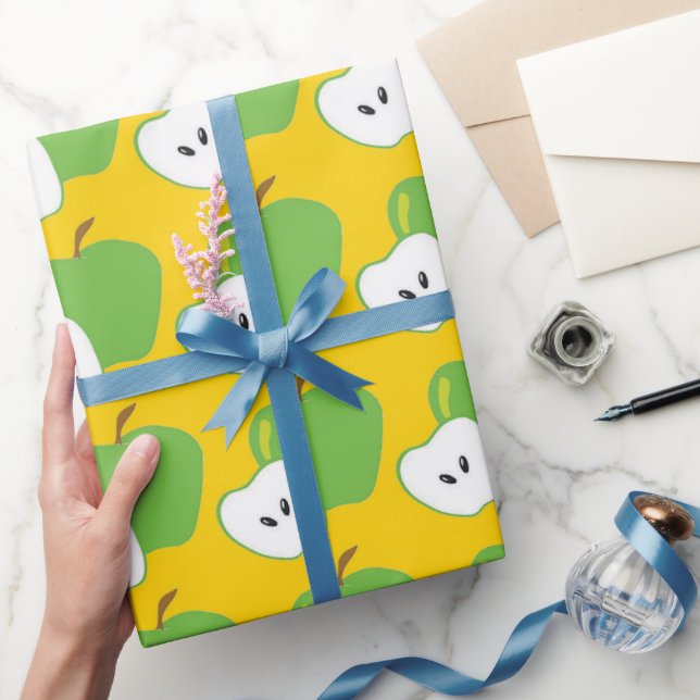 Grünes Apfelfruchtpapier Geschenkpapier (Schenken)