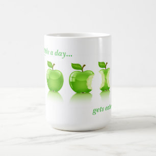 Grünes Apple für das Leben Tasse
