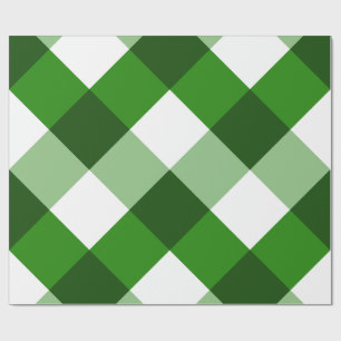 Grünes Argyle-Diamantmuster Geschenkpapier