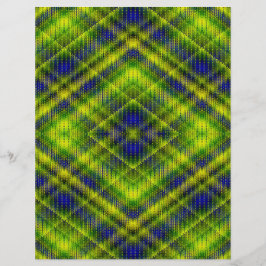 Grünes Argyle-Schreibpapier 2-seitige Seite