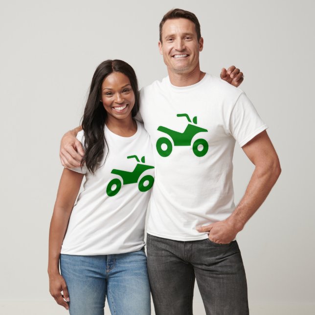 Grünes ATV-Zeichen T-Shirt (Unisex)