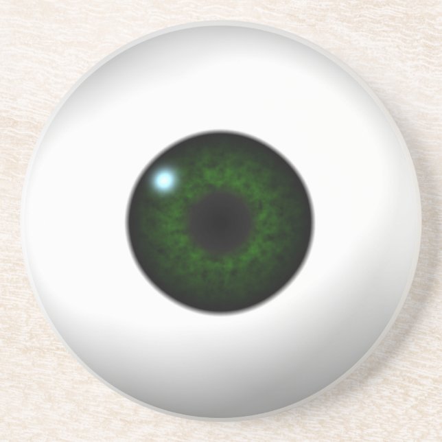grünes Auge Getränkeuntersetzer (Vorne)