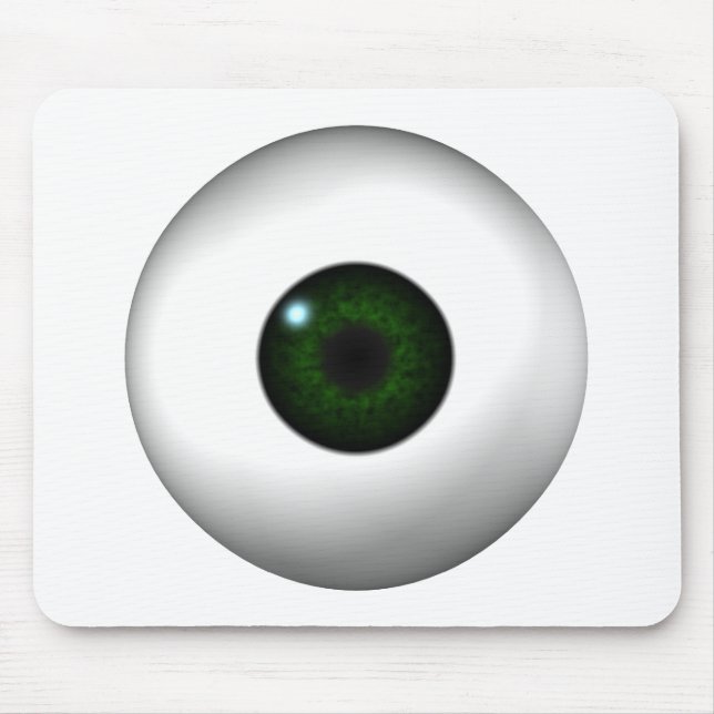 grünes Auge Mousepad (Vorne)