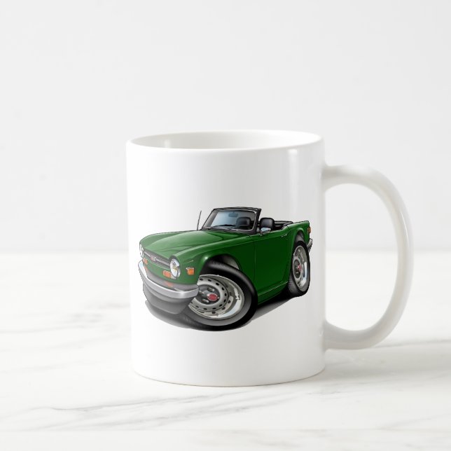 Grünes Auto Triumphs TR6 Tasse (Rechts)