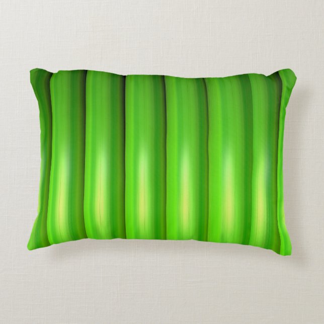 Grünes Bambus-Set Zierkissen (Rückseite)